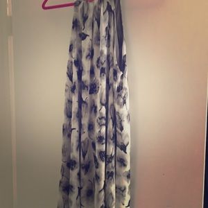 White and Grey Cocktail Dress Size M